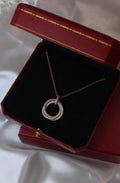 Cartier Mixed Gold and Diamond Trinity Necklace