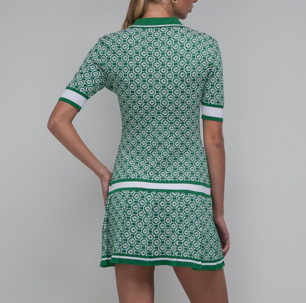 Casablanca - Green logo dress