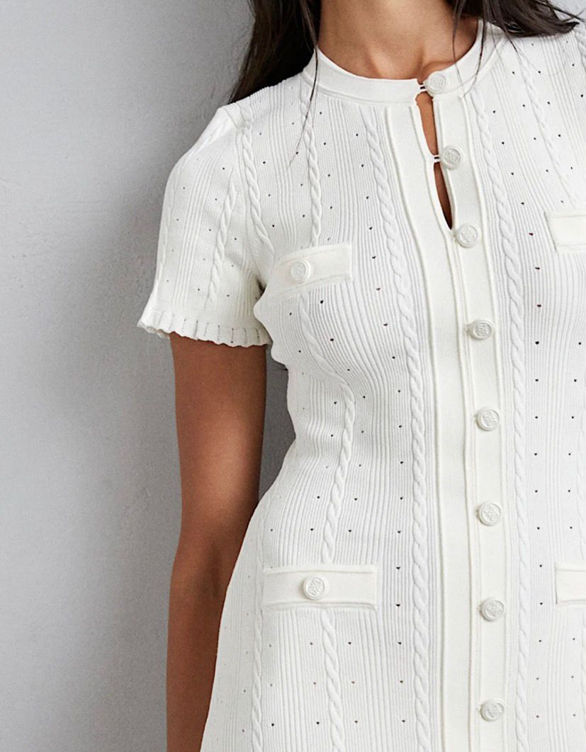 Buy SANDRO Neutral Milona Knit Dress