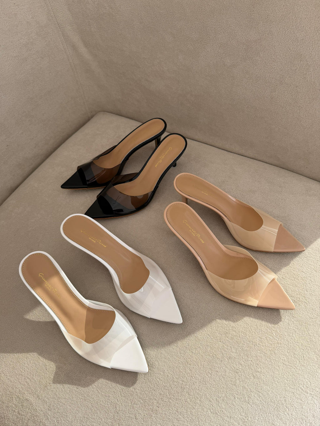 Gianvito Rossi Elle 85 Mule Sandals