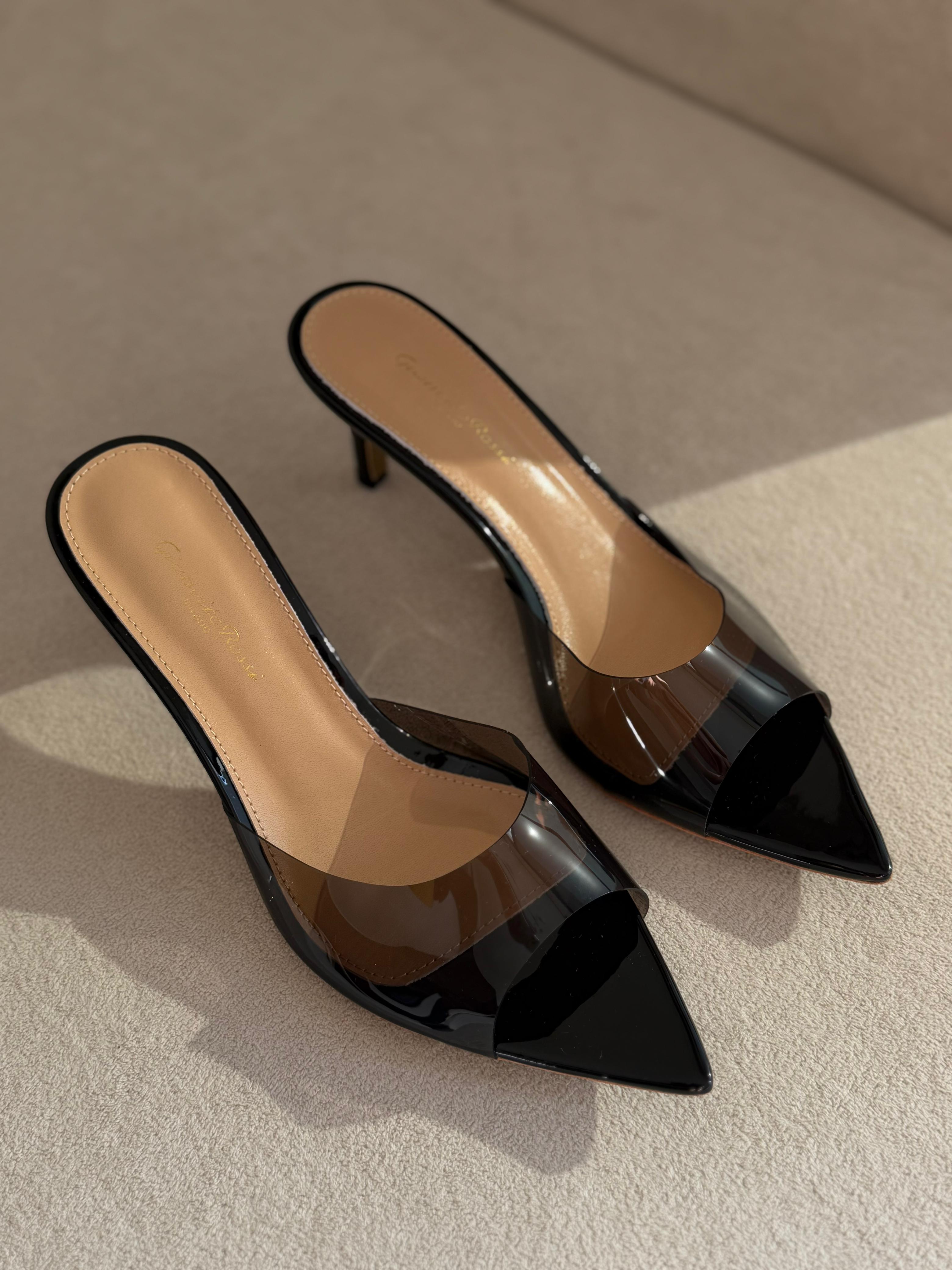 Gianvito Rossi Elle 85 Mule Sandals