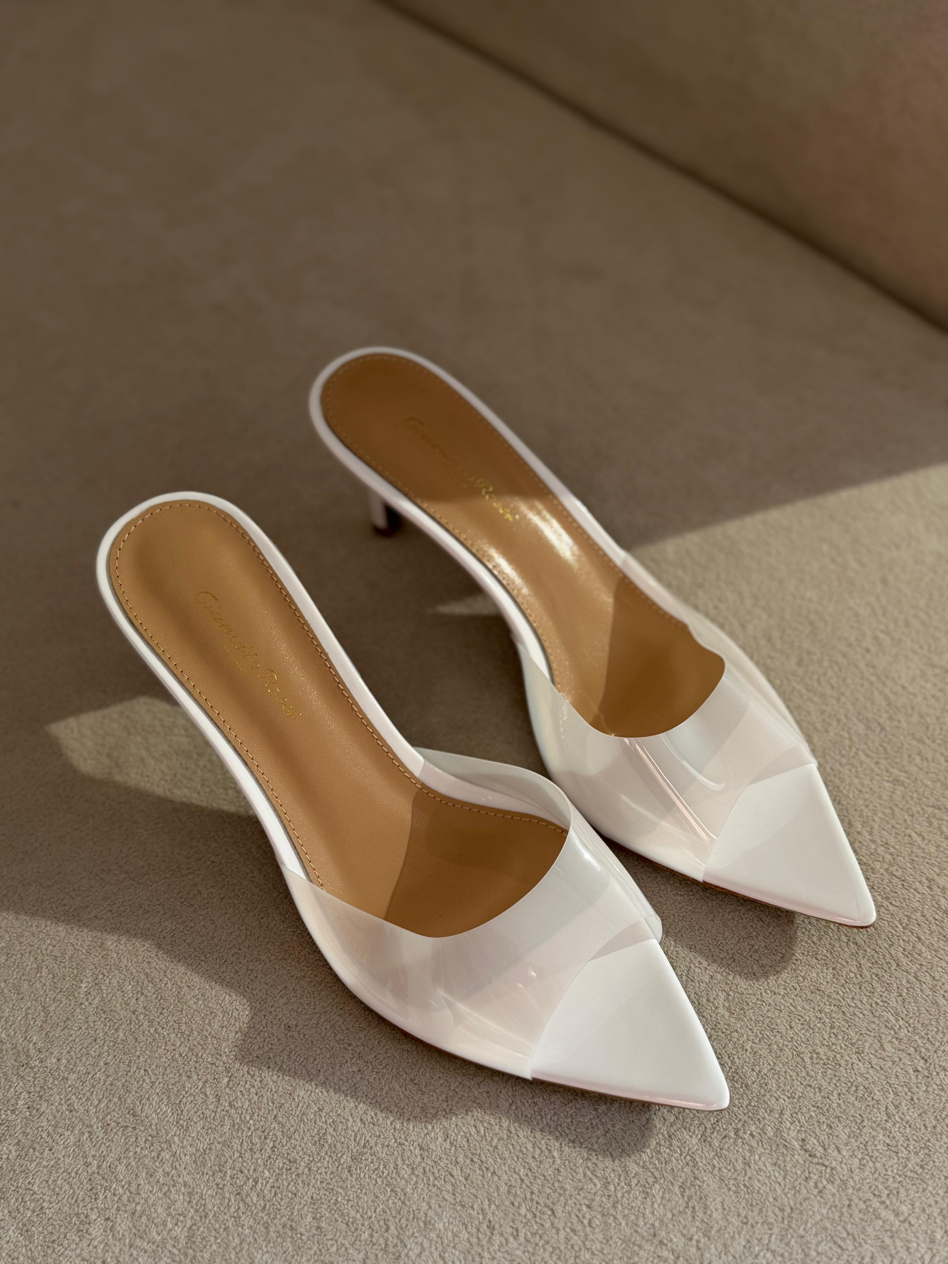 Gianvito Rossi Elle 85 Mule Sandals