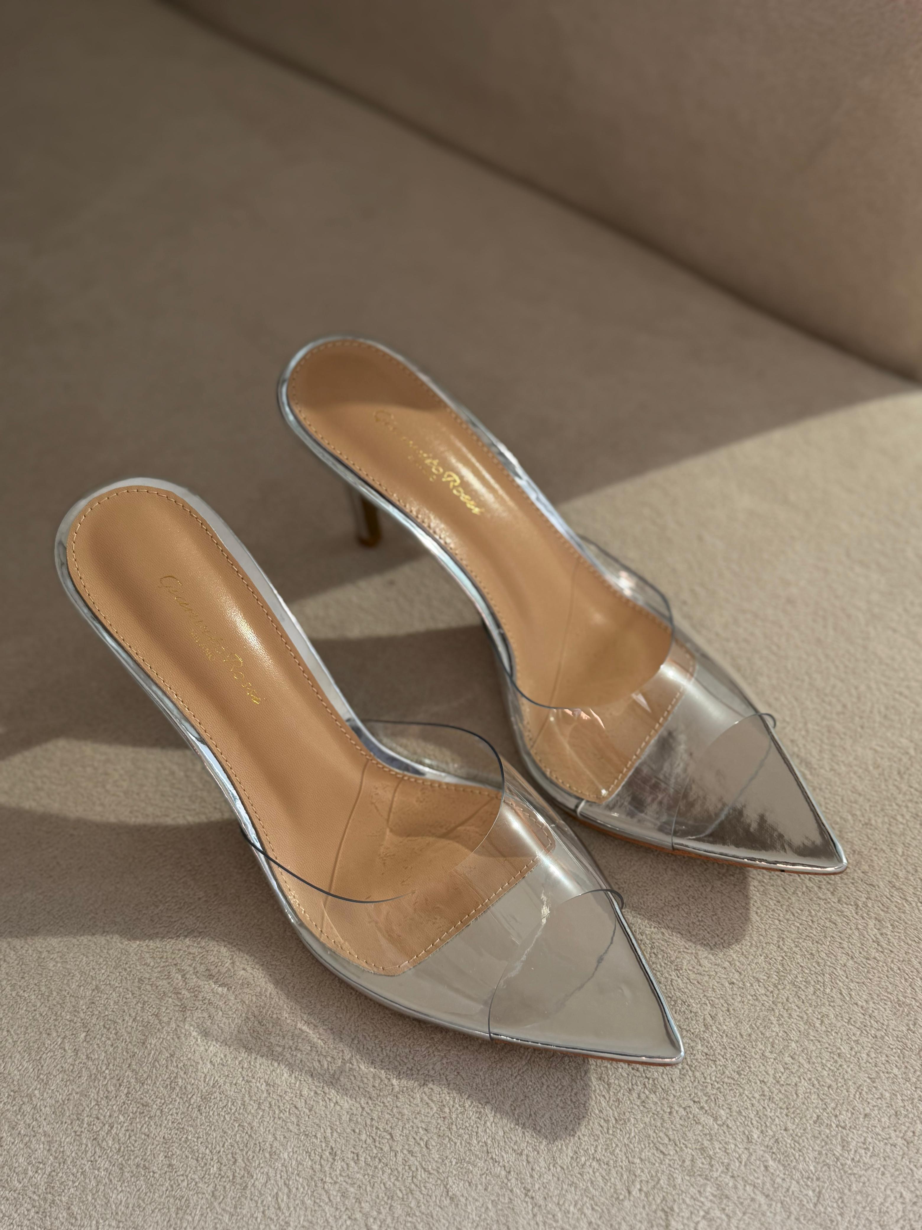 Gianvito Rossi Elle 85 Mule Sandals