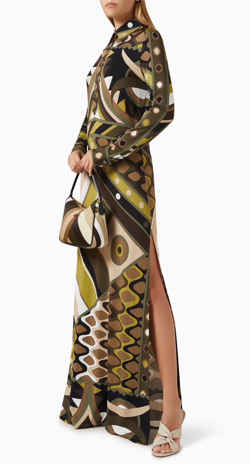 Pucci Multicolour Vivara Printed Kaftan in Silk