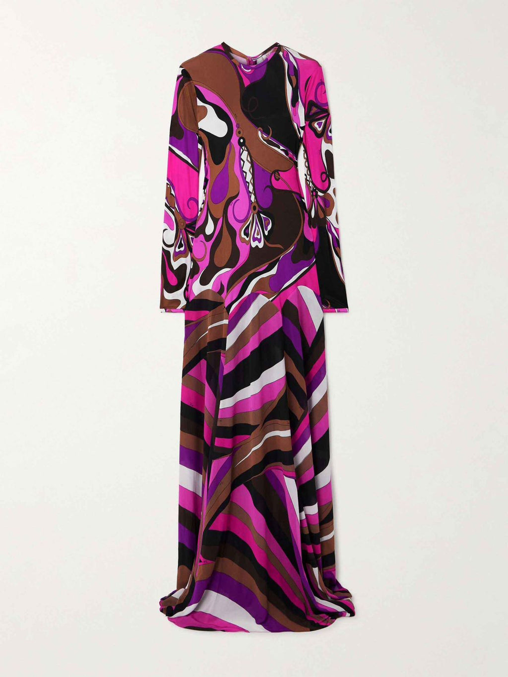 Pucci Multicolour Vivara Printed Kaftan in Silk