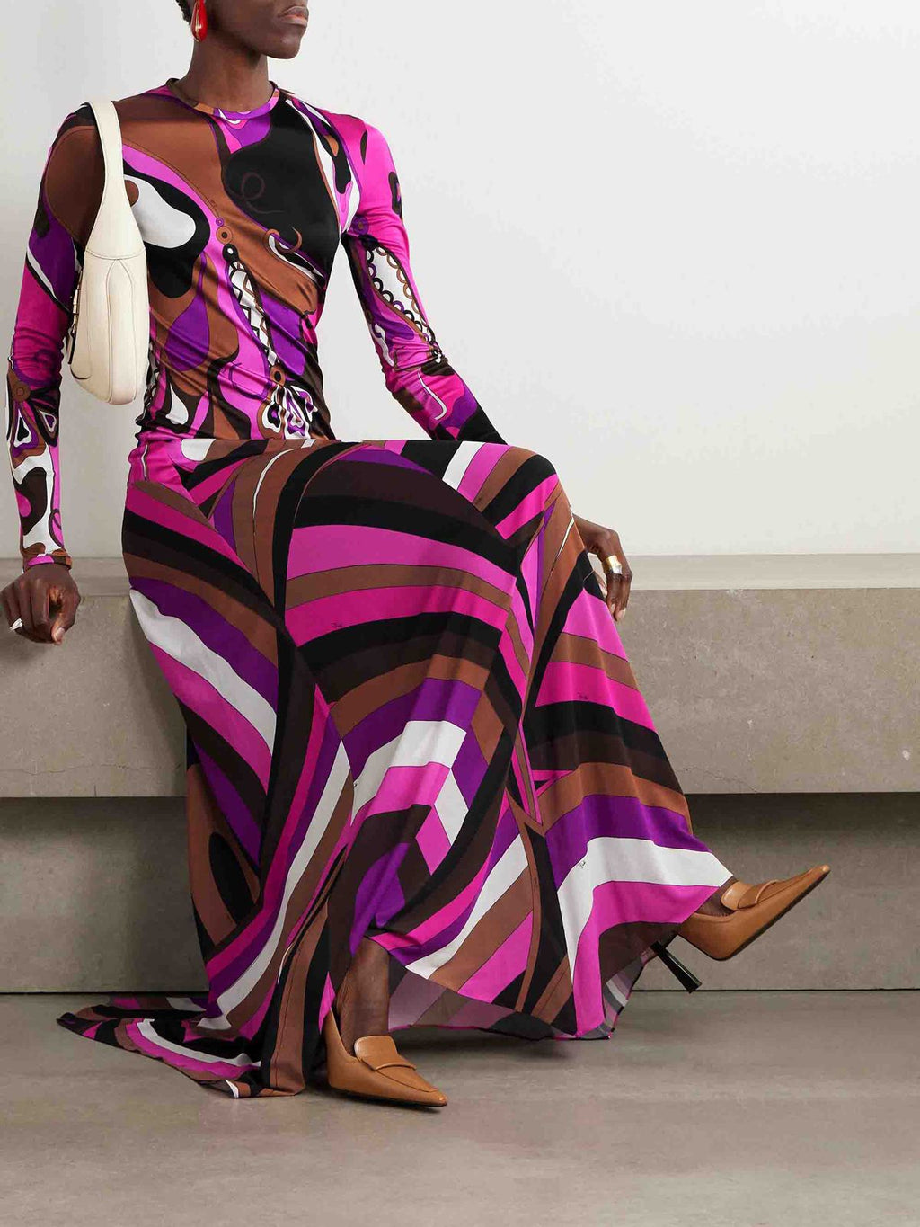 Pucci Multicolour Vivara Printed Kaftan in Silk