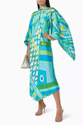 Pucci Multicolour Vivara Printed Kaftan in Silk