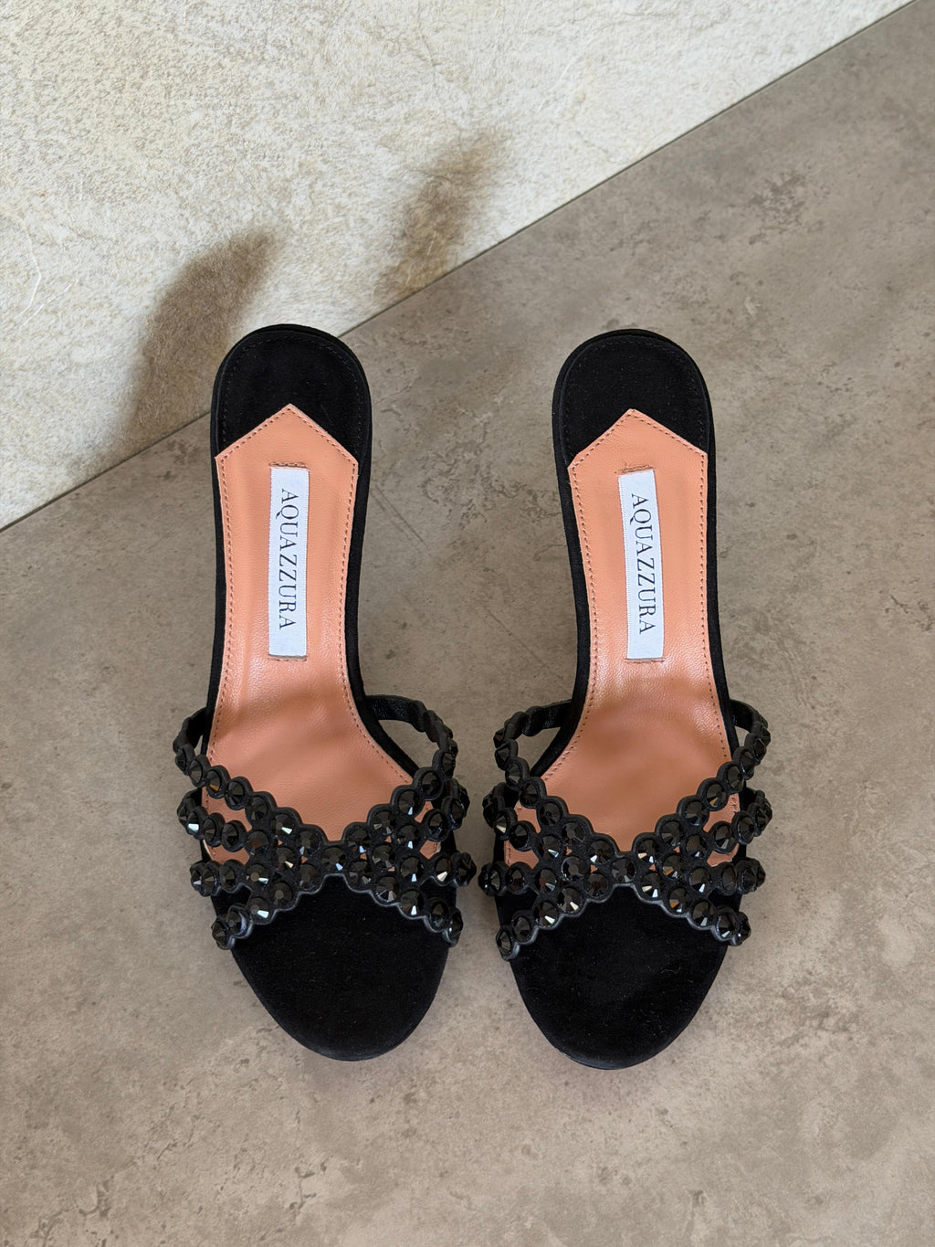 Aquazzura Embellished Tequila Mules 75