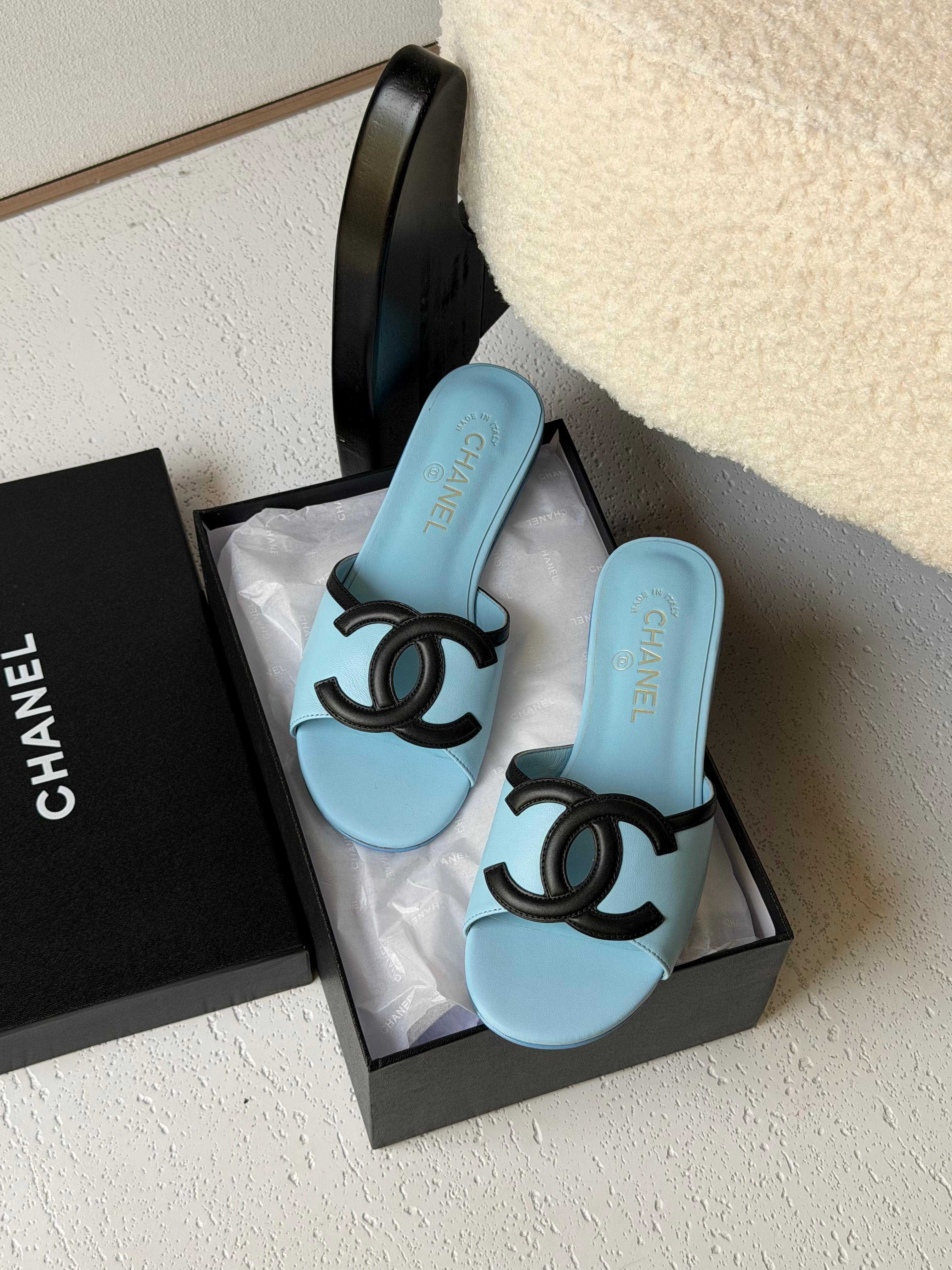 Chanel Lambskin Sandals