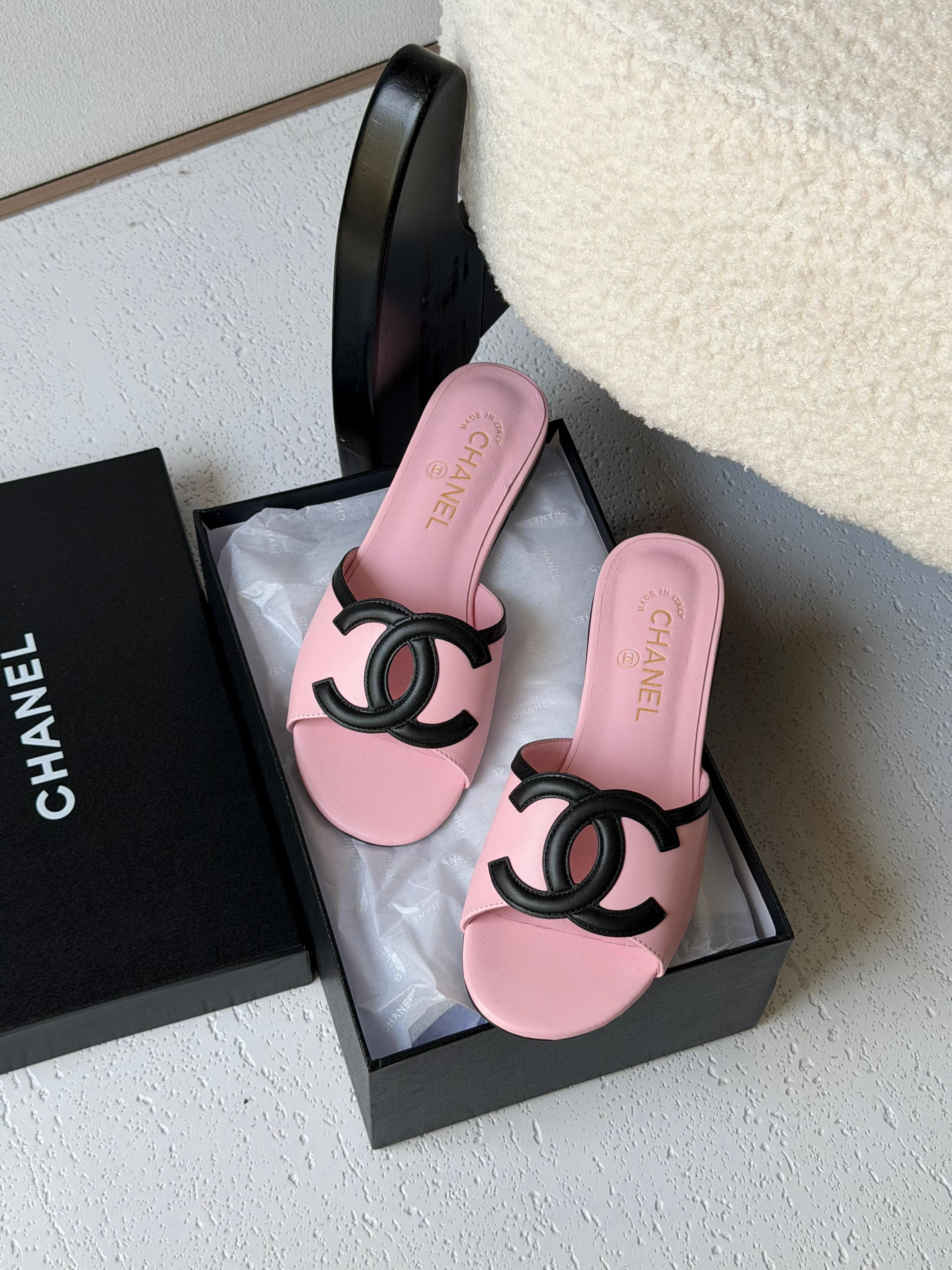 Chanel Lambskin Sandals