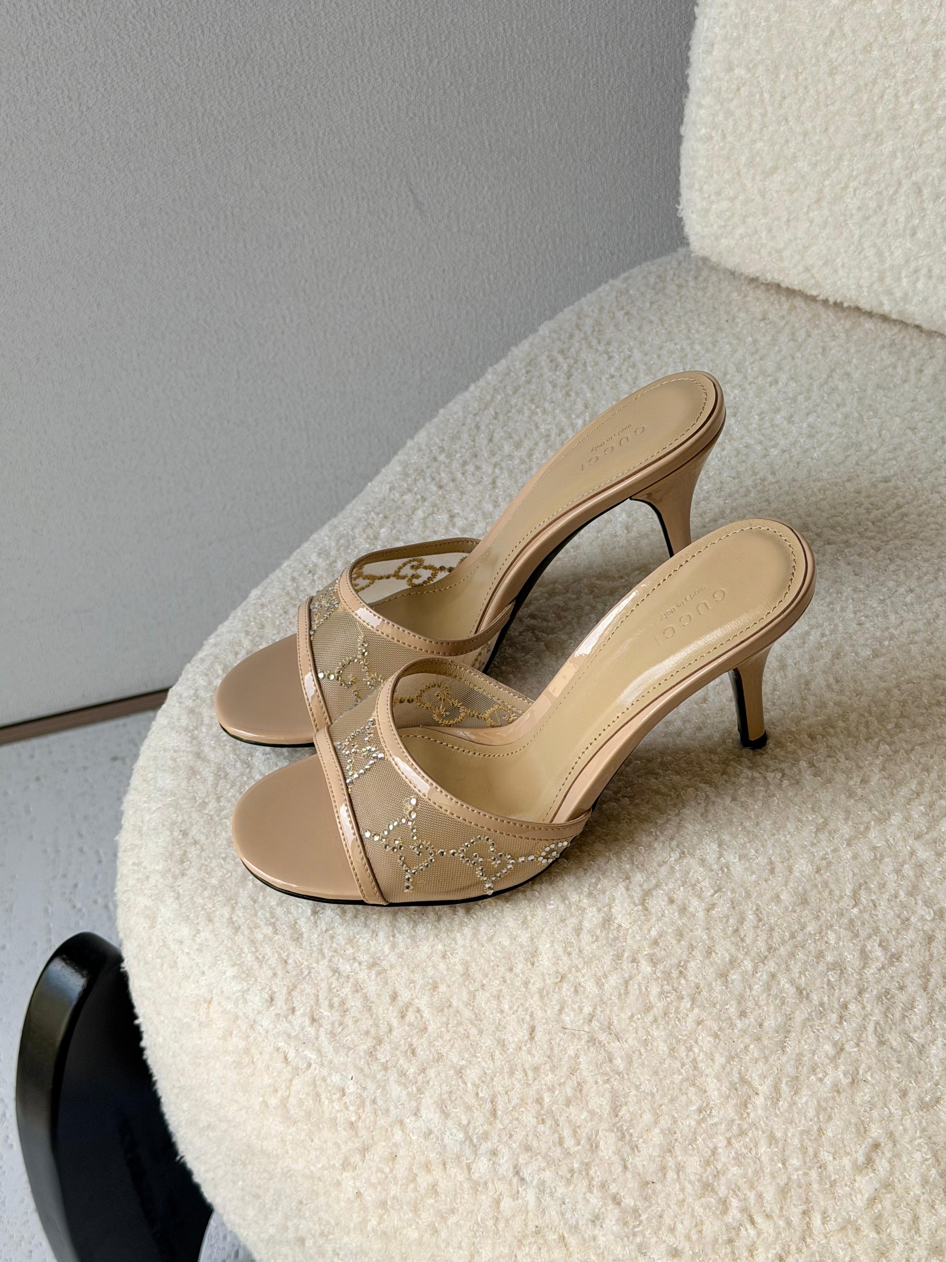 Gucci GG crystal sandals