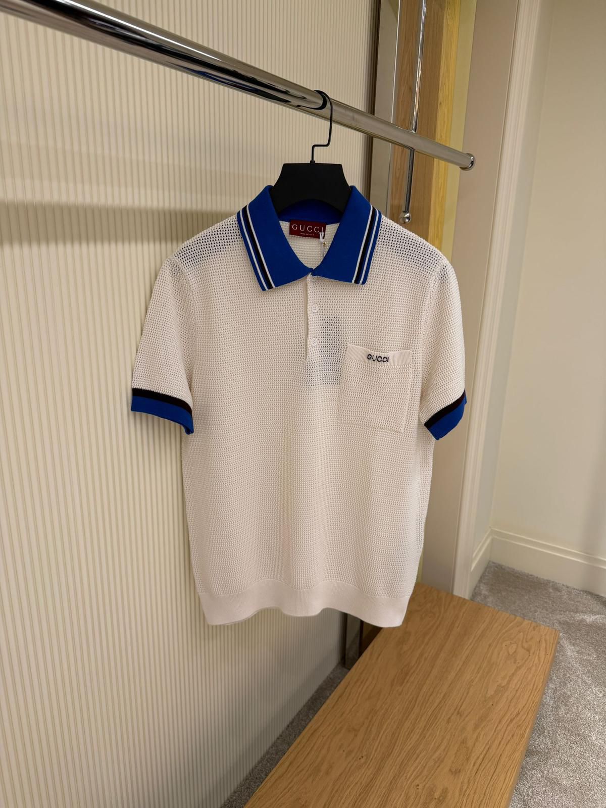 Gucci waffle-knit Cotton Polo Shirt