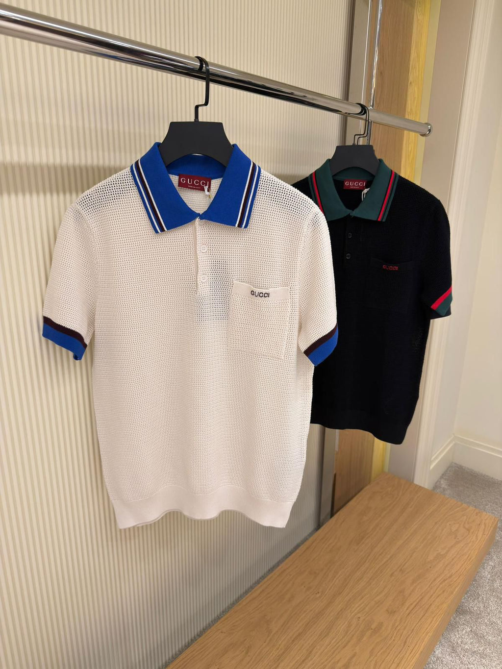 Gucci waffle-knit Cotton Polo Shirt