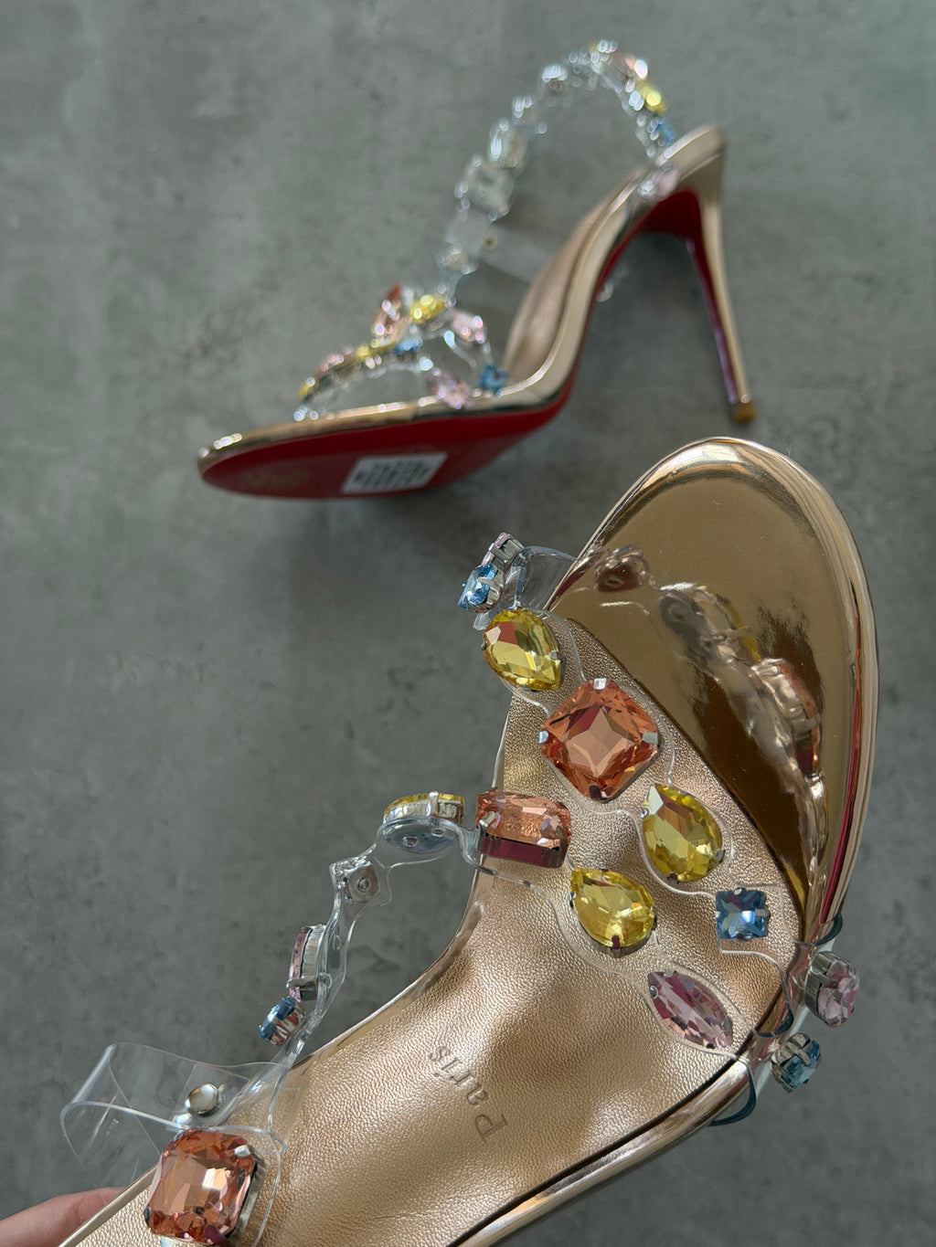 Christian Louboutin Rosa Jewel heel