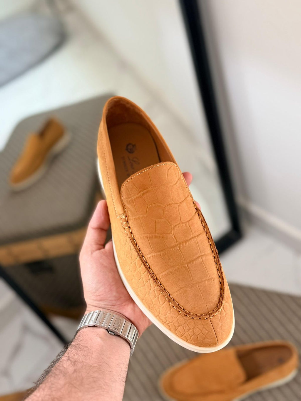 Loro Piana Crocodile Loafer