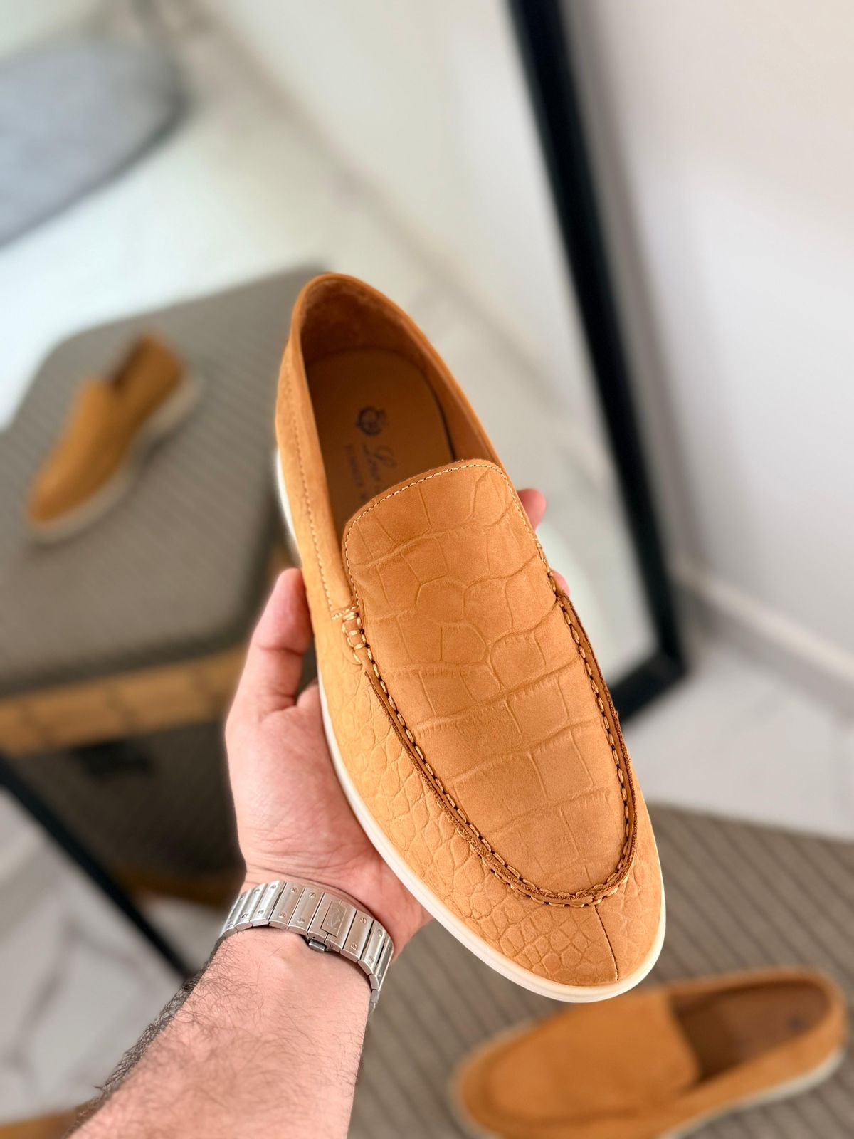 Loro Piana Crocodile Loafer