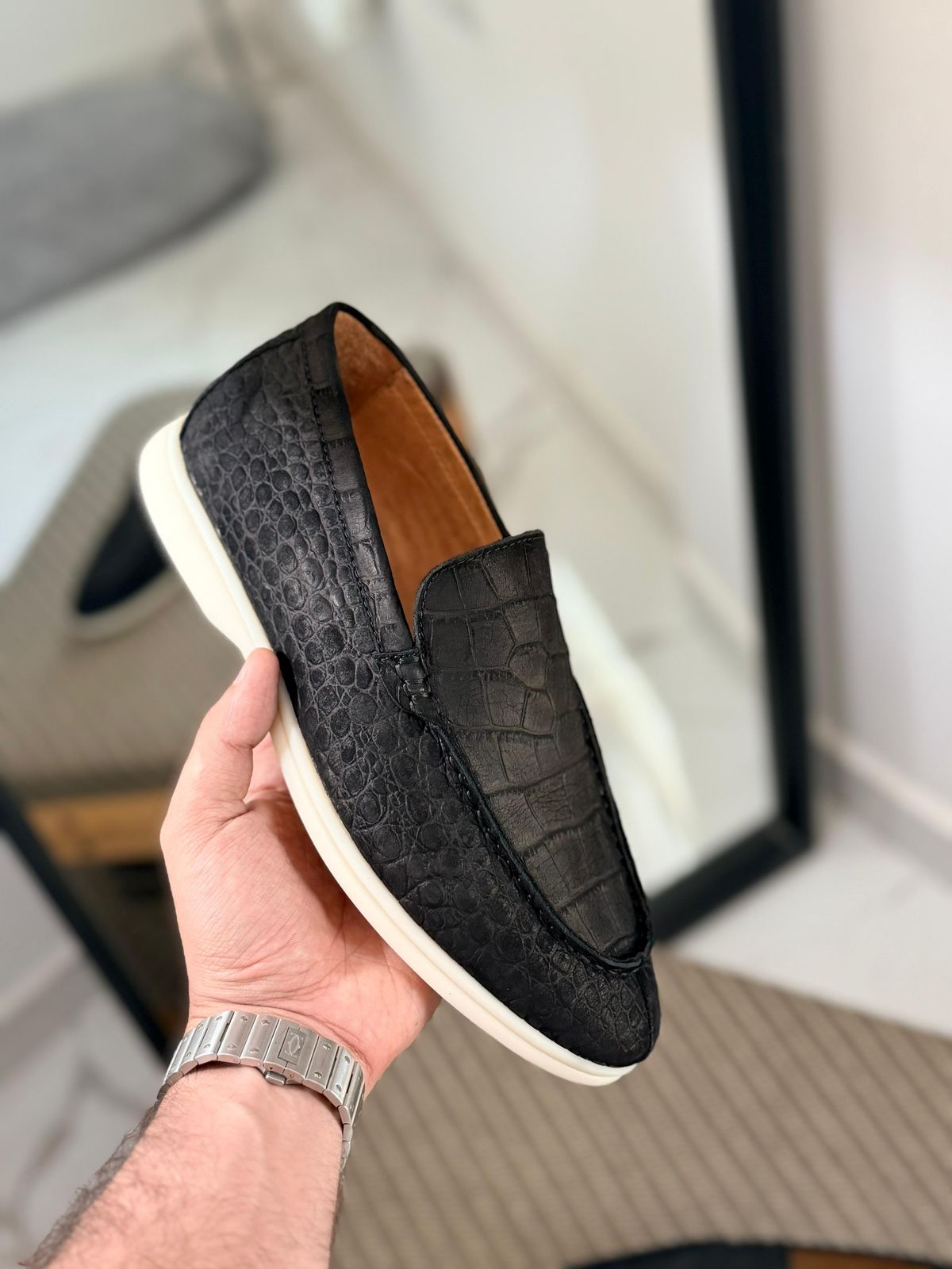 Loro Piana Crocodile Loafer