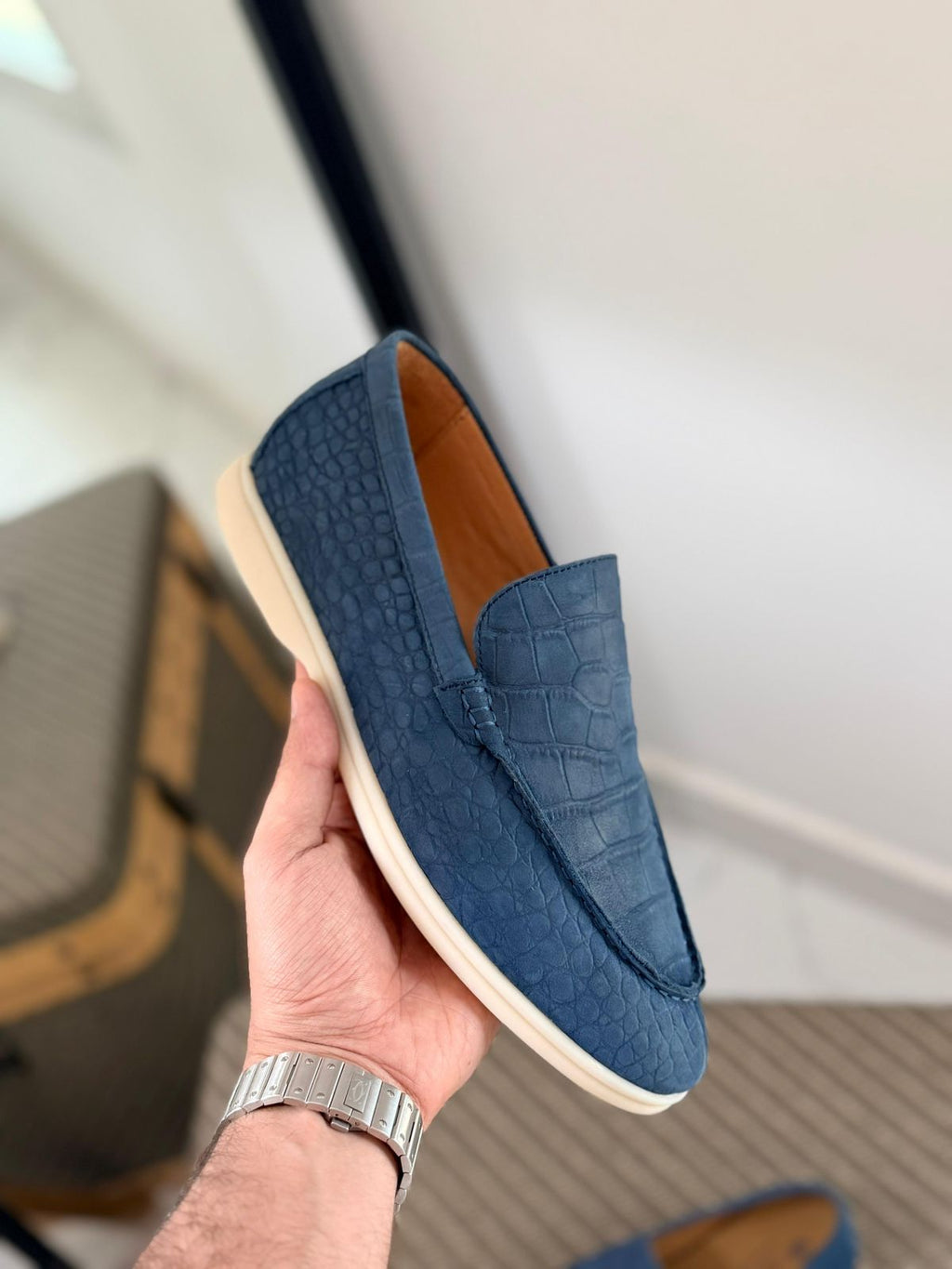 Loro Piana Crocodile Loafer