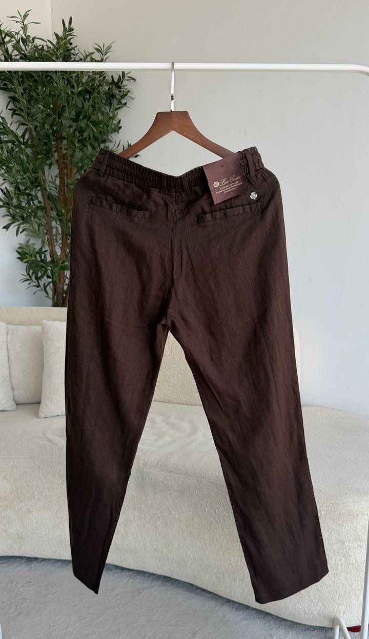 Loro Piana Cotton & Linen Tapered Trousers