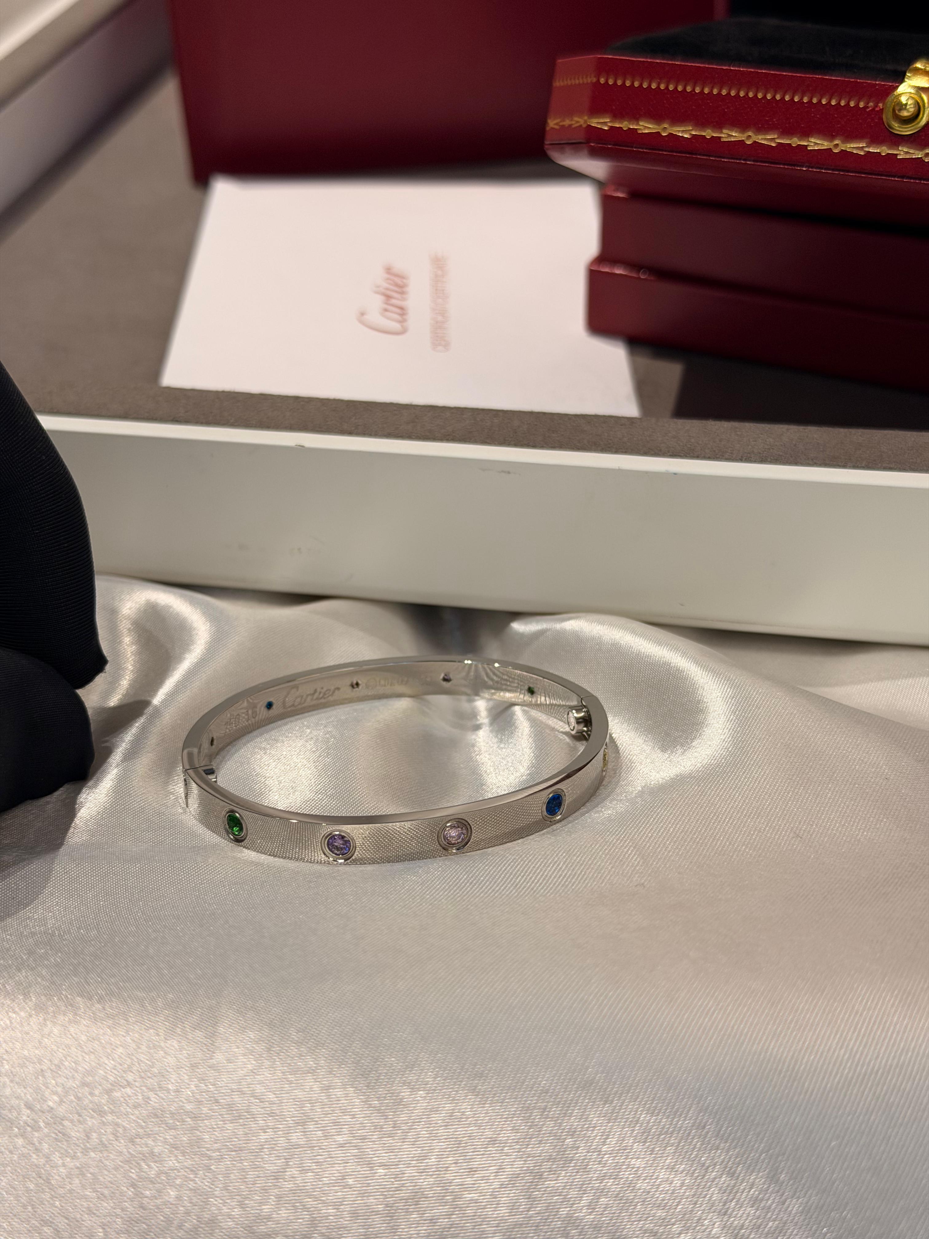 Cartier Love Multi Gemstones Bracelet