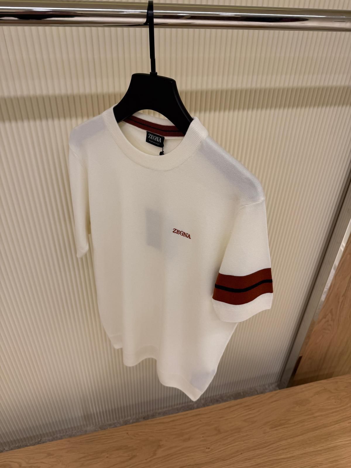 Zegna logo-embroidered T-shirt