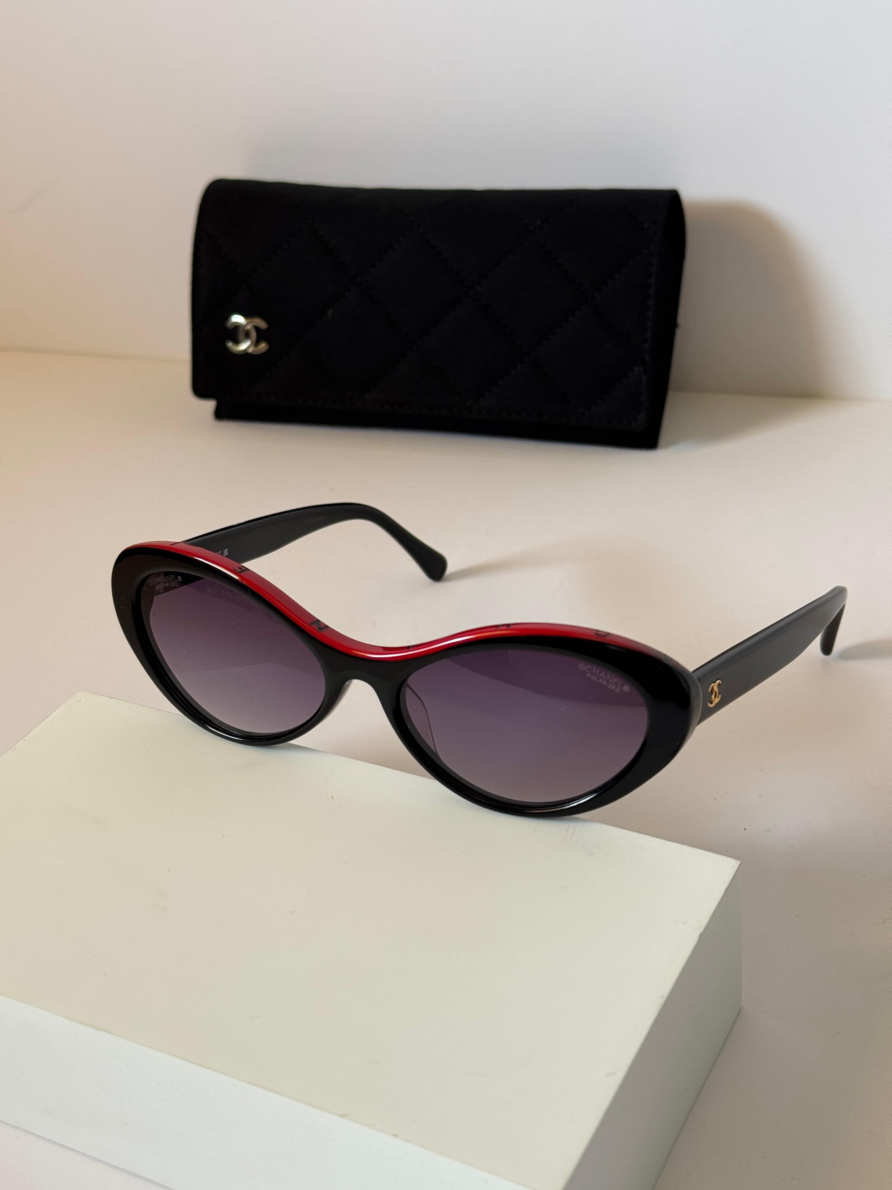 CHANEL Sunglasses: Oval