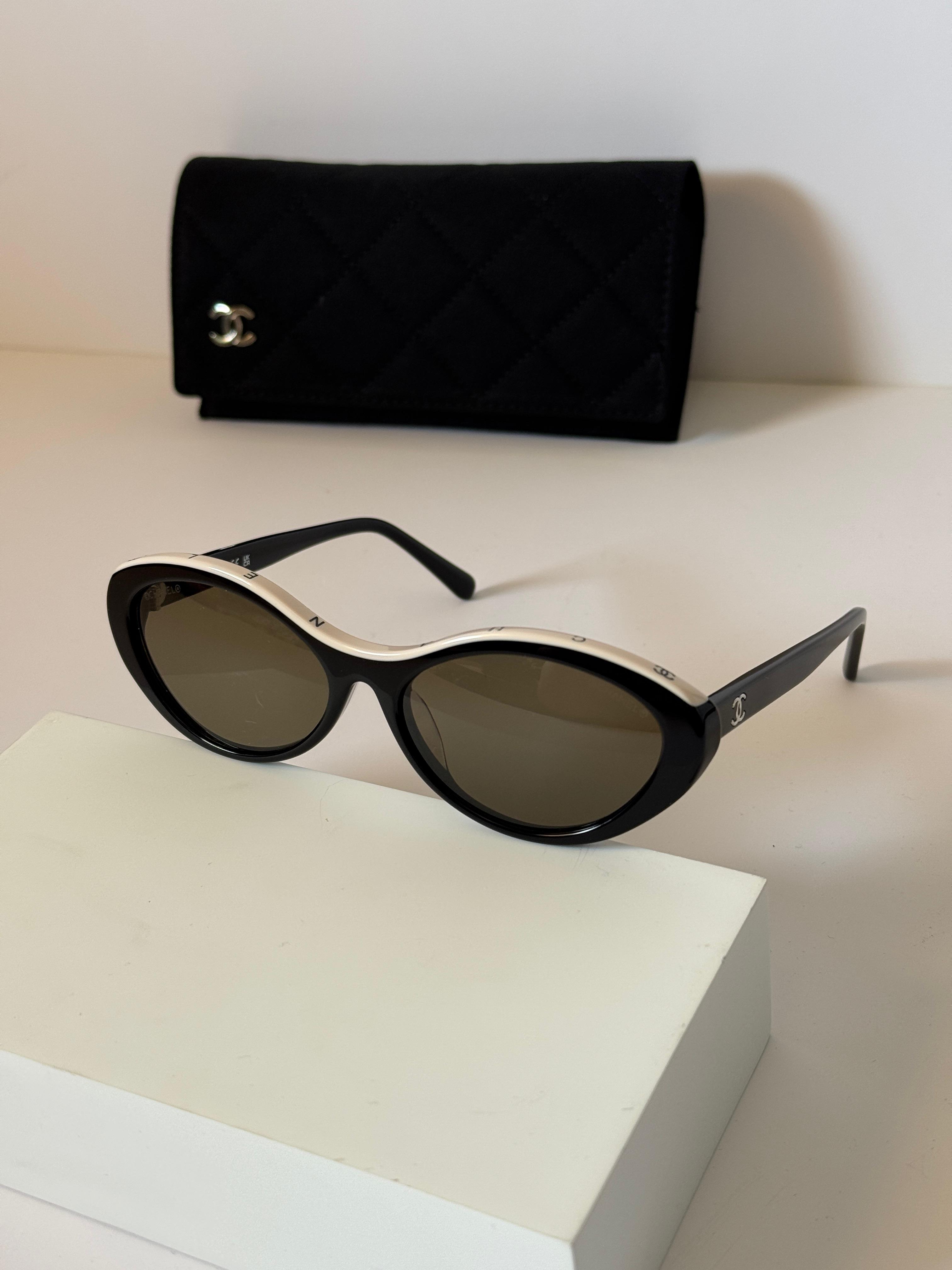 CHANEL Sunglasses: Oval