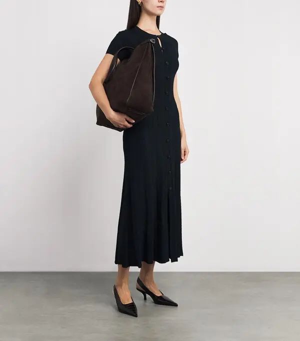 Sandro Paris black Knit Maxi Dress