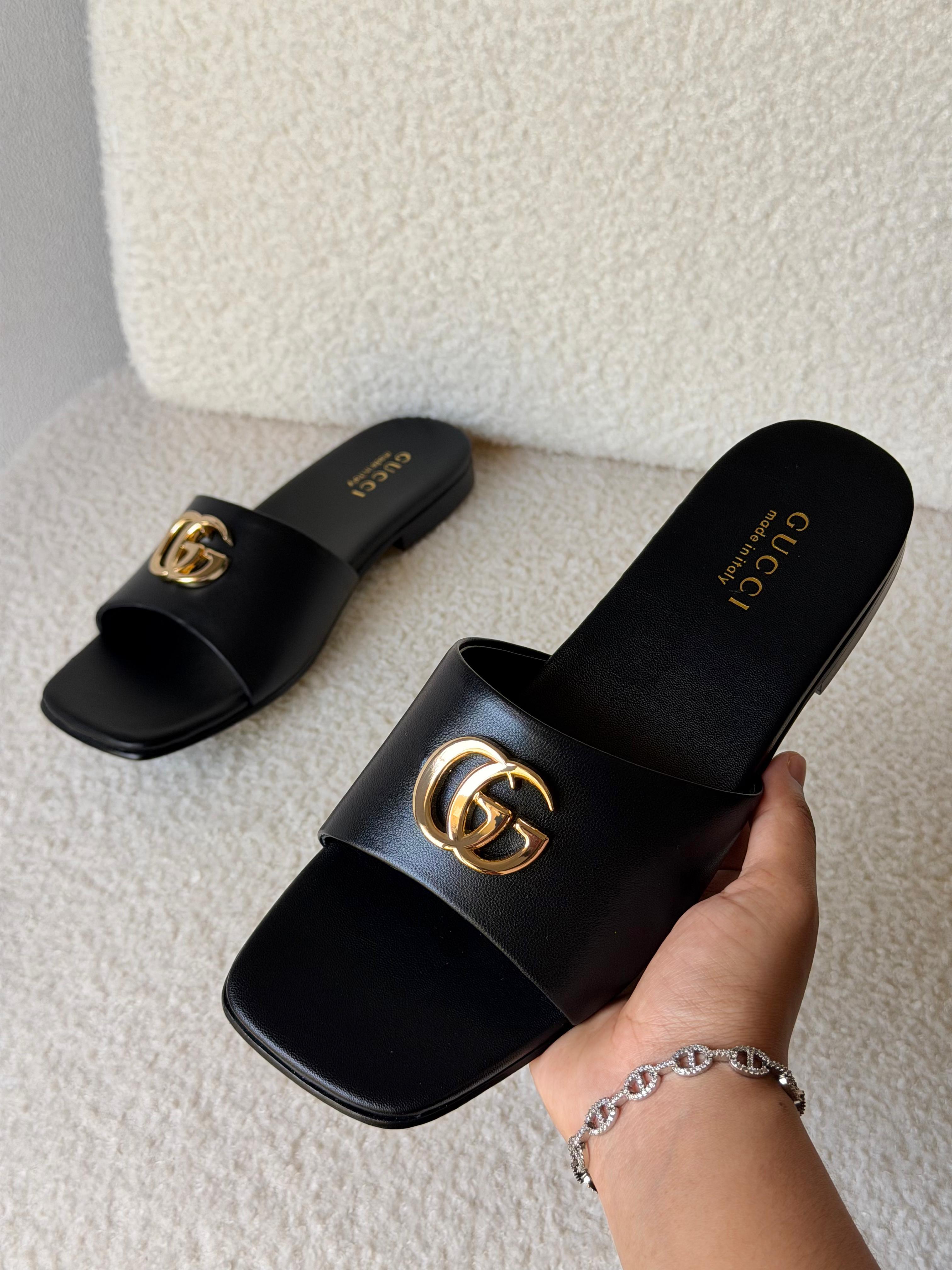 Gucci Double G slide sandals