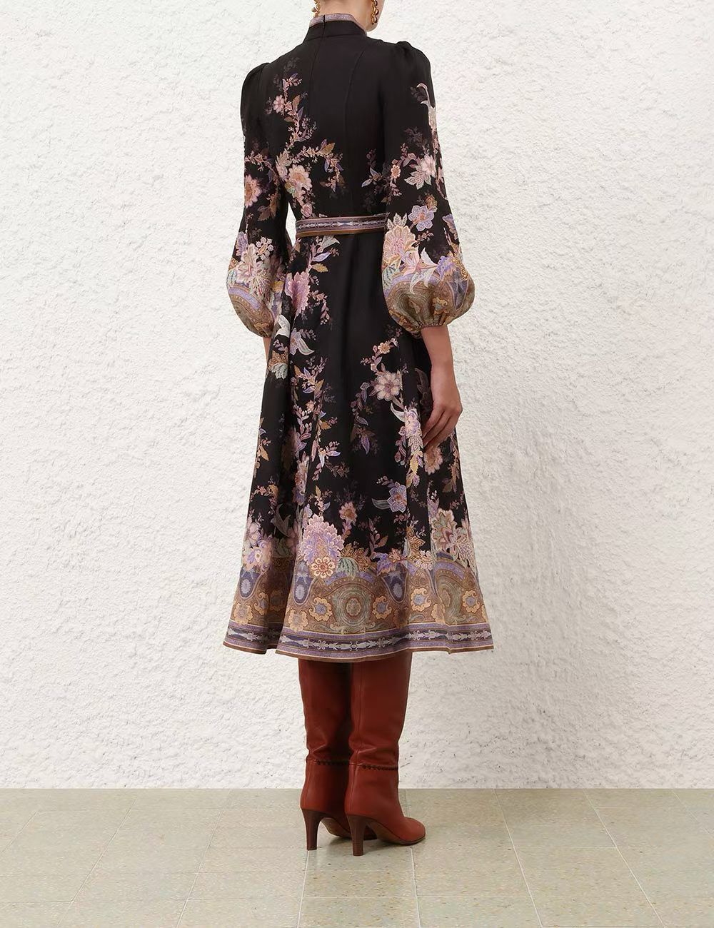 ZIMMERMANN floral-print button-up Midi Dress