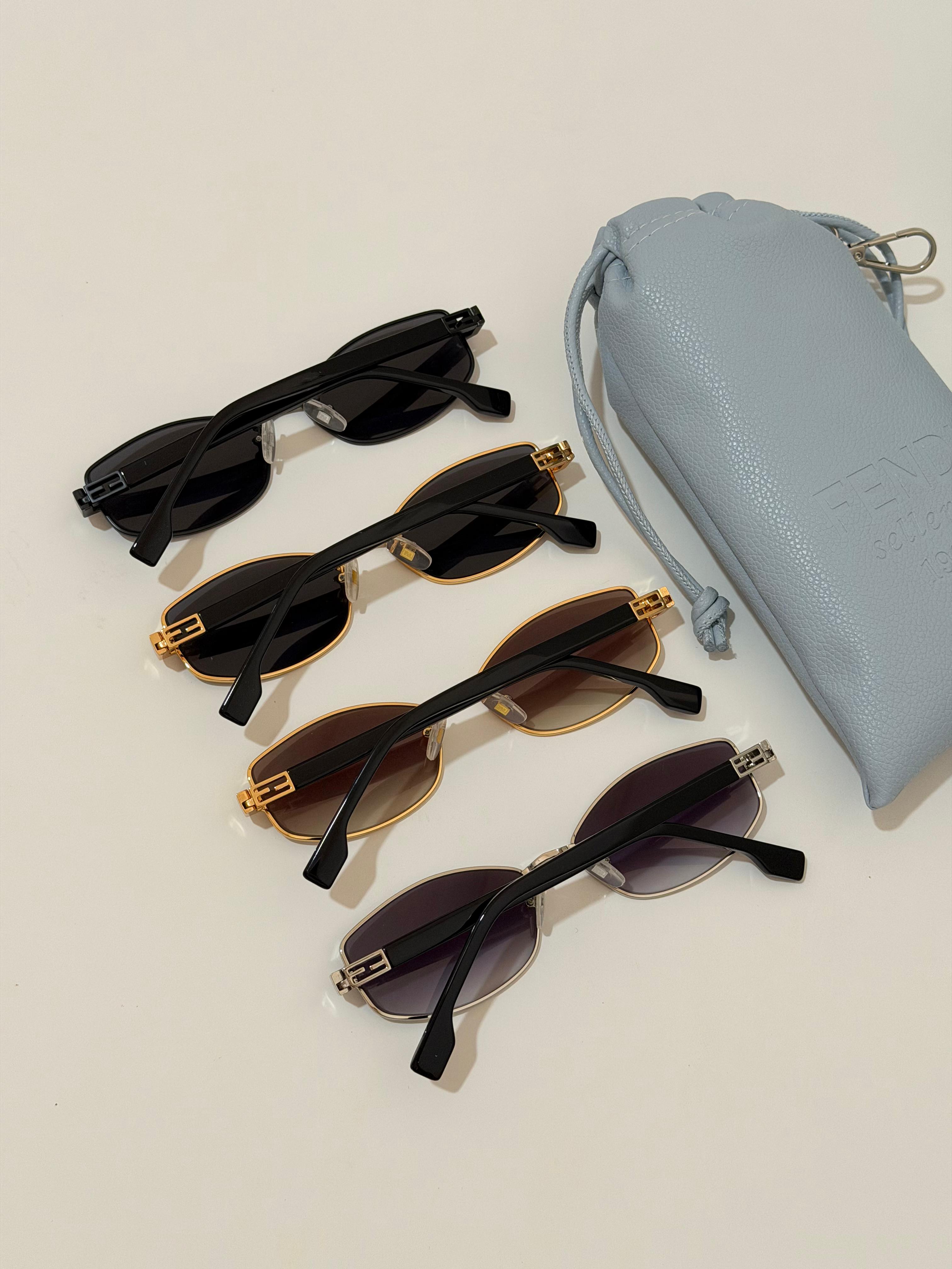 Fendi Baguette Oval Sunglasses