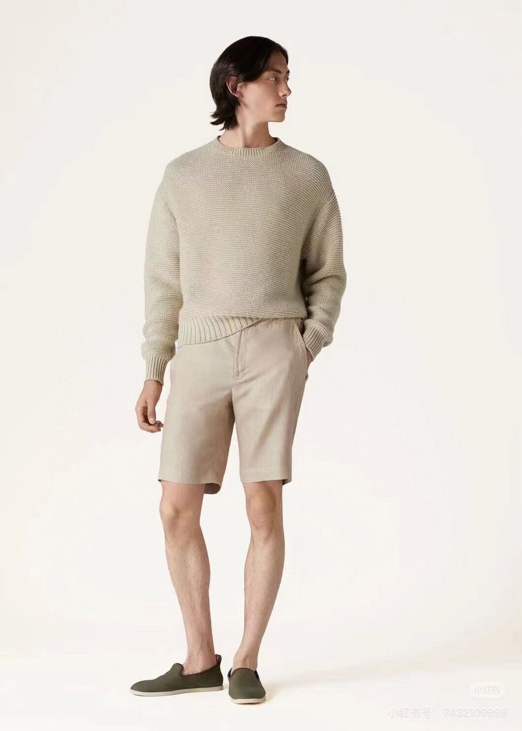 Loro Piana Linen shorts