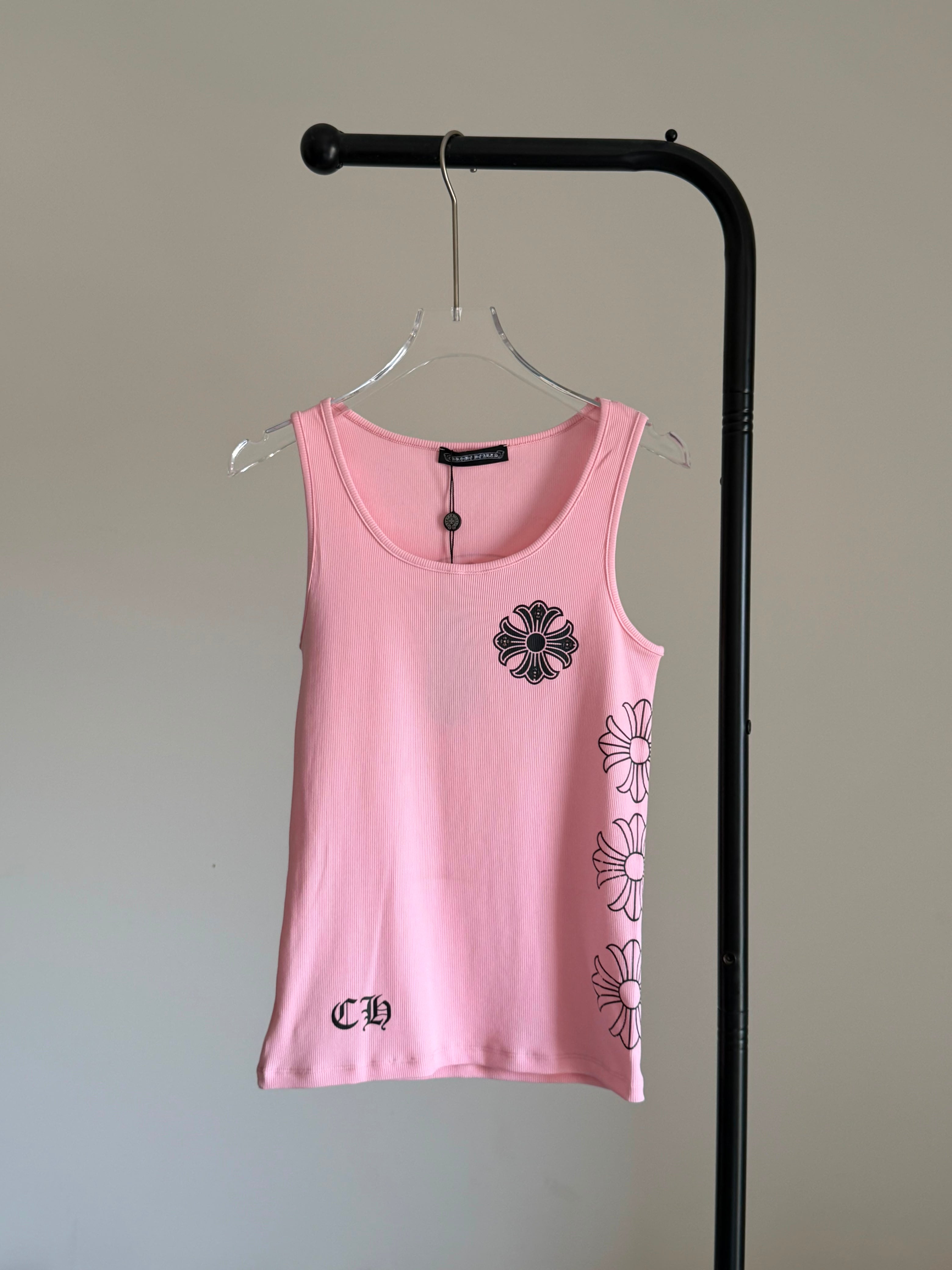 Chrome Hearts horseshoe-motif Ribbed Tank Top